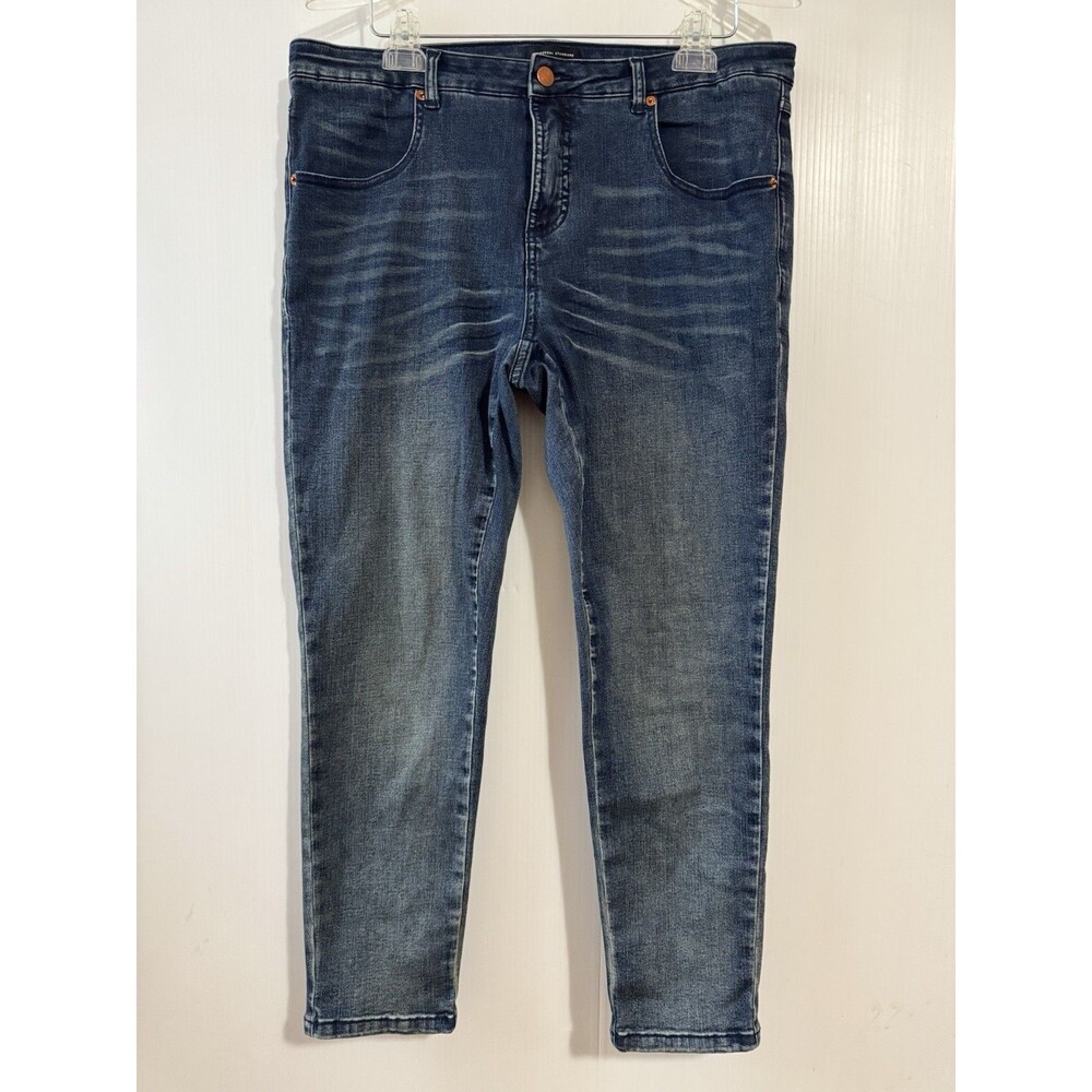 Universal Standard Ankle Skinny Jeans Stretch Sz 14 Women’s Blue Wash